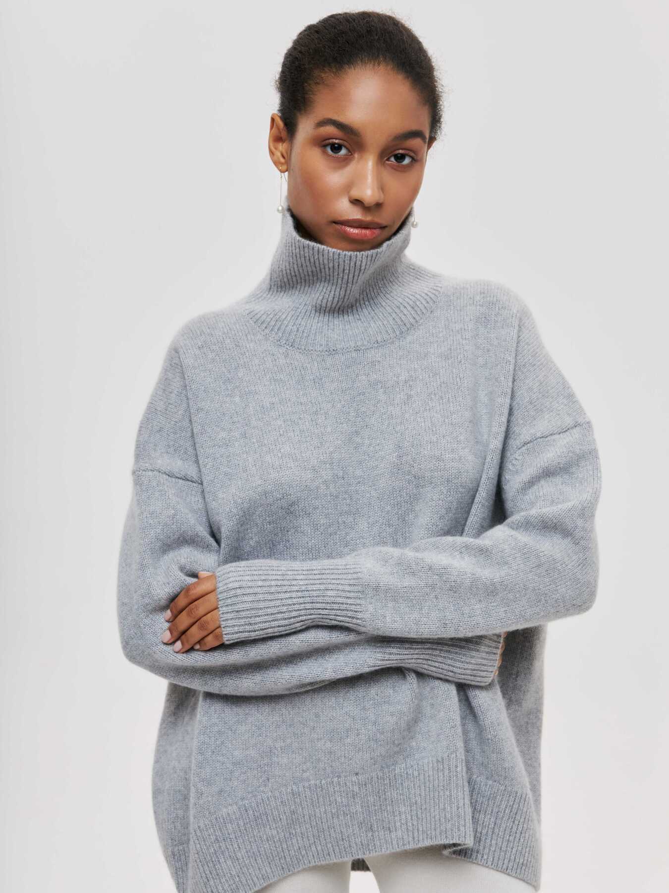 Cozy Winter Turtleneck Pullover for Women