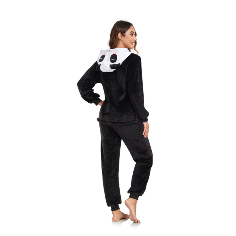 Animal Onesie Pajamas – Soft Fleece Cosplay Costume for Halloween & Sleepwear