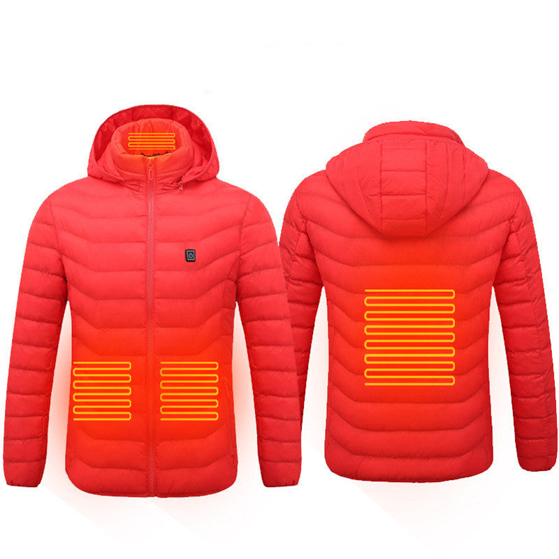 Men's USB Heated Jacket – Winter Thermal Electric Cotton Coat