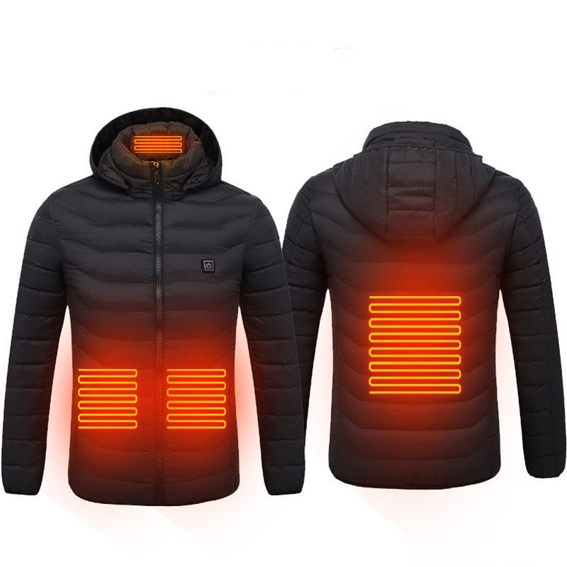 Men's USB Heated Jacket – Winter Thermal Electric Cotton Coat