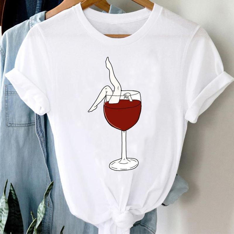Wine Red Printed Women’s Shirt – Casual Short Sleeve Fashion Top