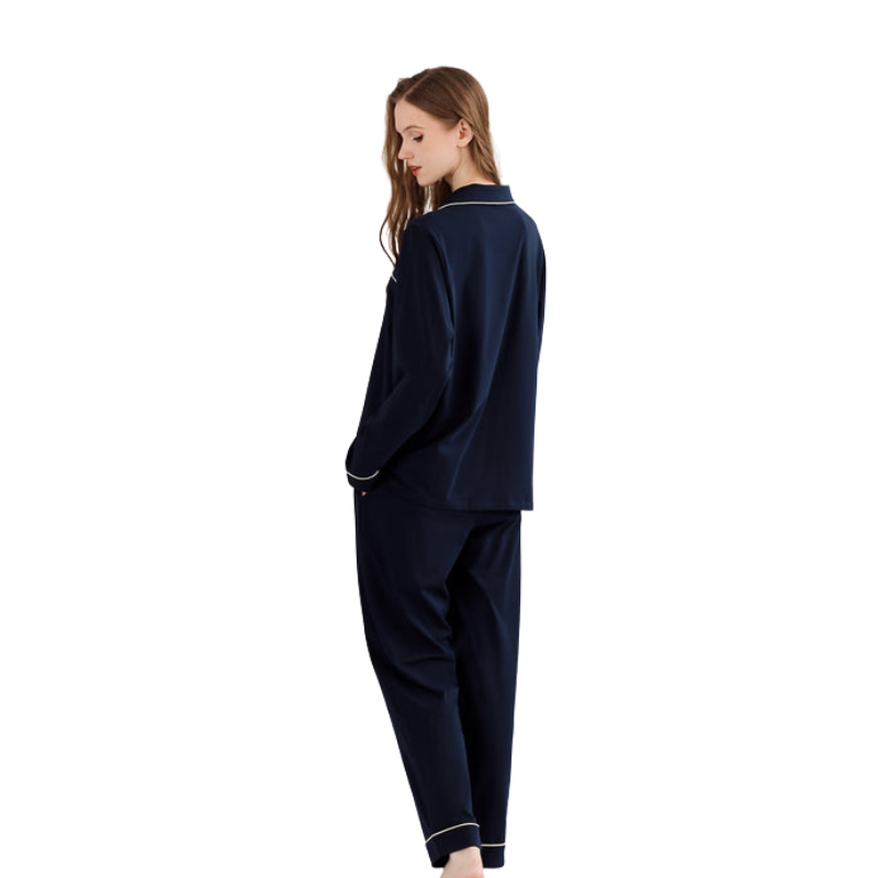 RONGTAI Women’s Sleepwear Set – Cozy Cotton Long Sleeve Pajamas
