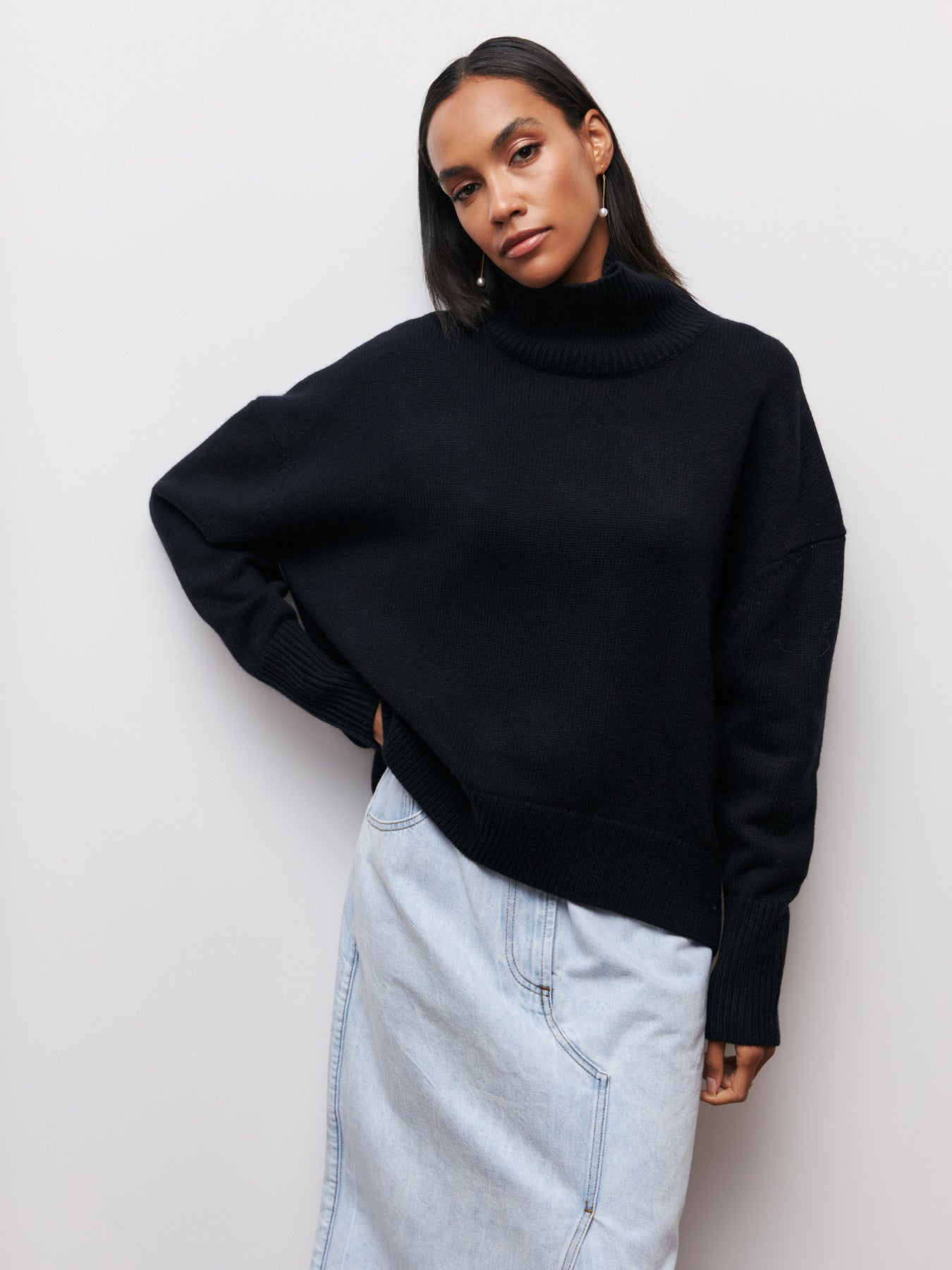 Cozy Winter Turtleneck Pullover for Women