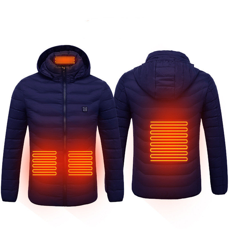 Men's USB Heated Jacket – Winter Thermal Electric Cotton Coat