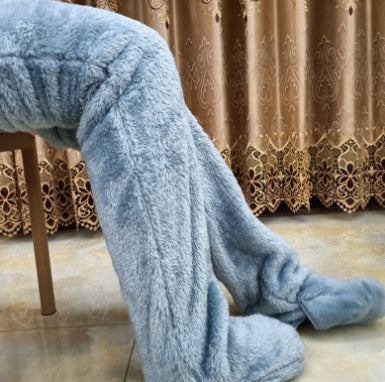 Women’s Over-the-Knee Fuzzy Socks – Warm Winter Knee-High Stockings for Home & Sleep