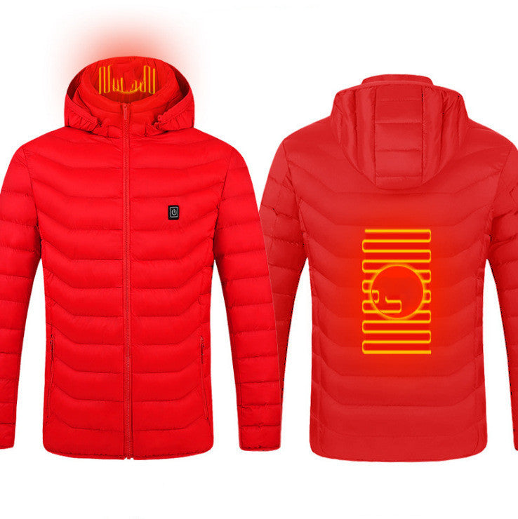 Men's USB Heated Jacket – Winter Thermal Electric Cotton Coat