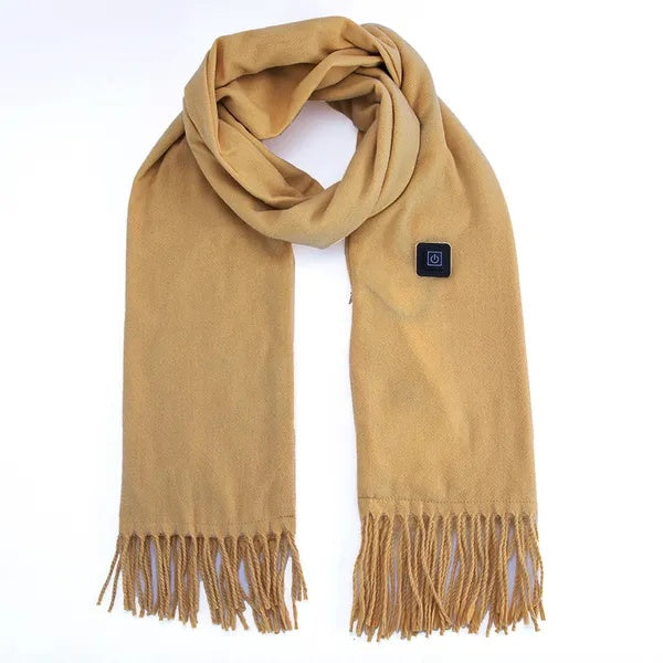 USB Electric Heated Scarf – Warm Winter Neck Wrap for Men & Women