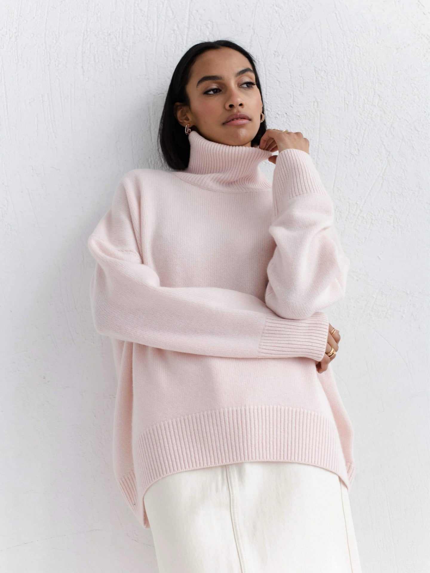 Cozy Winter Turtleneck Pullover for Women