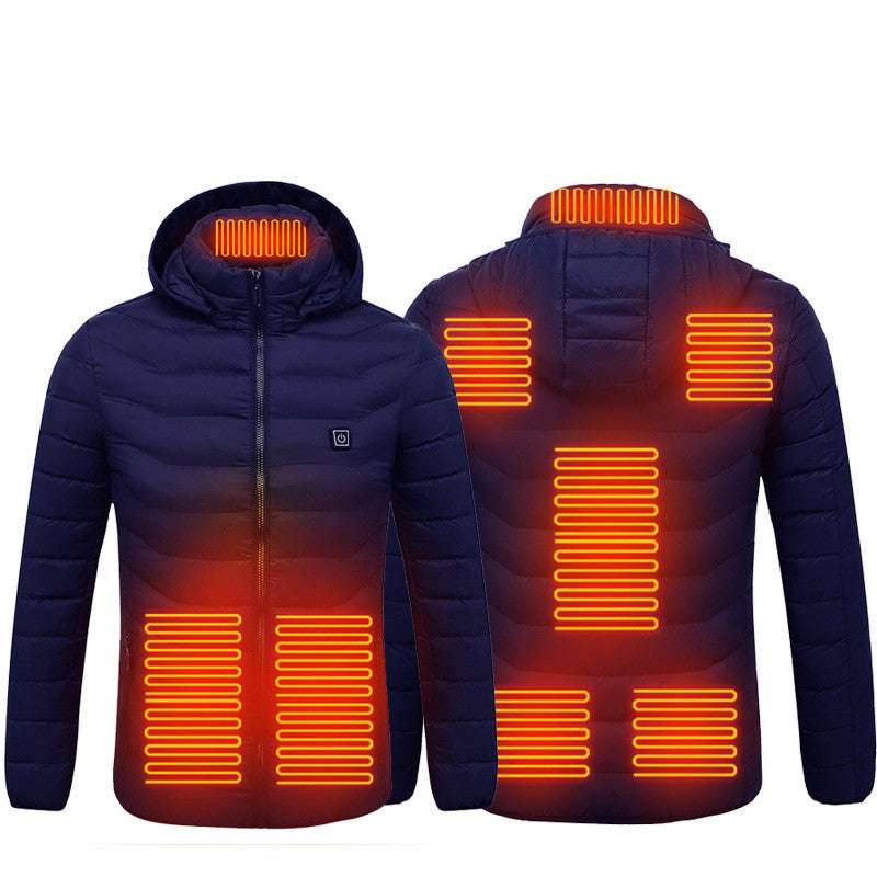 Men's USB Heated Jacket – Winter Thermal Electric Cotton Coat