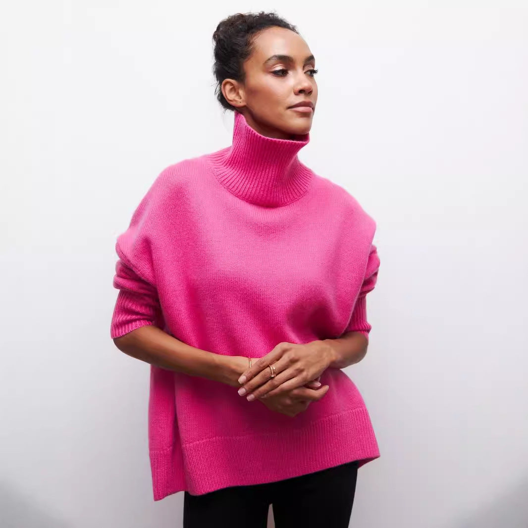 Cozy Winter Turtleneck Pullover for Women