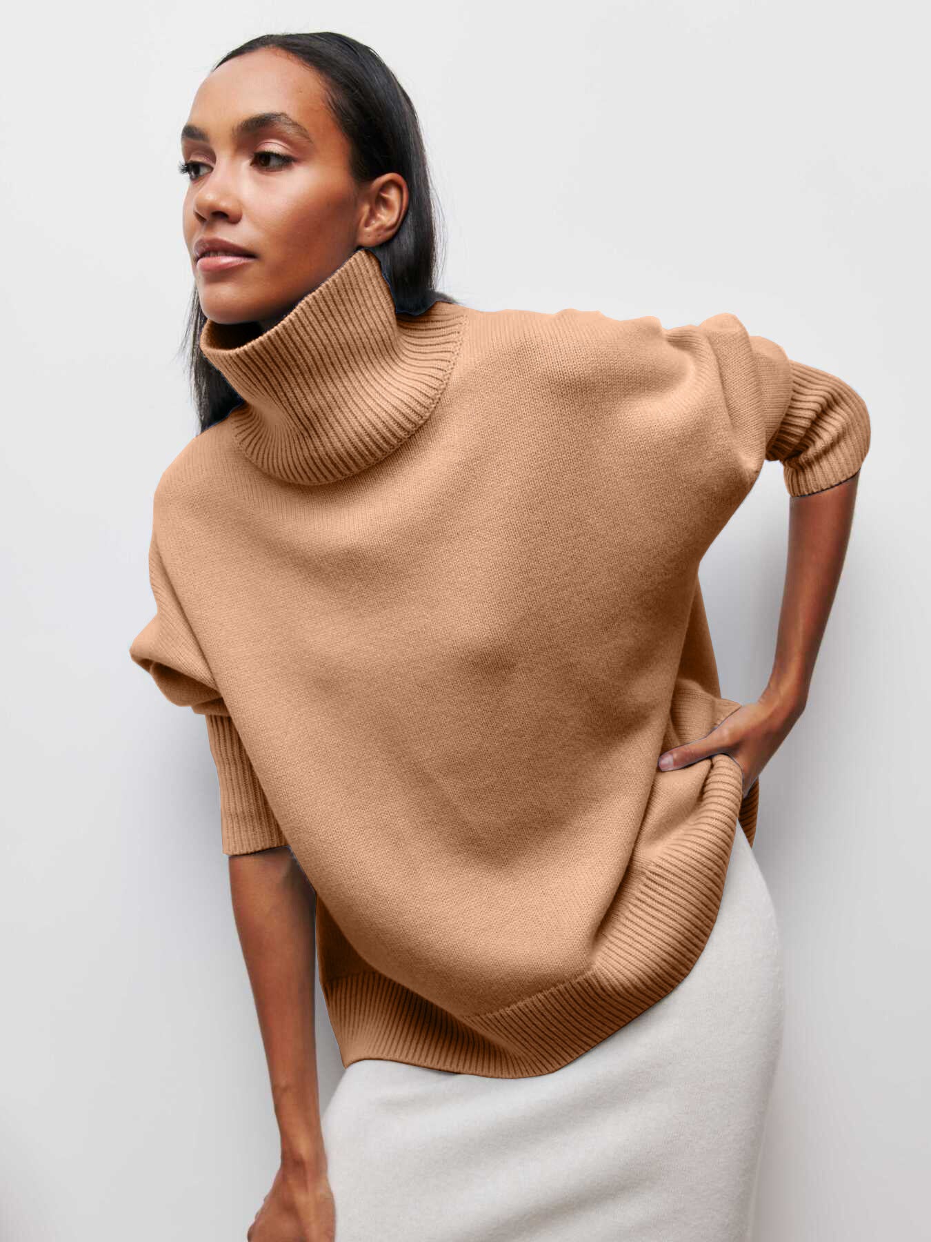 Cozy Winter Turtleneck Pullover for Women