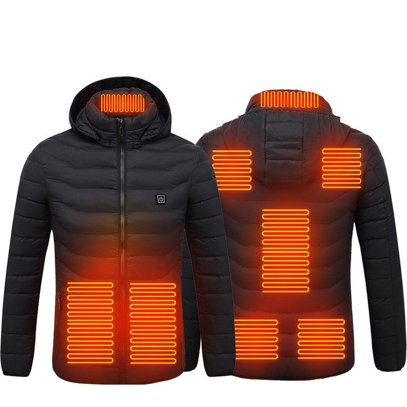 Men's USB Heated Jacket – Winter Thermal Electric Cotton Coat