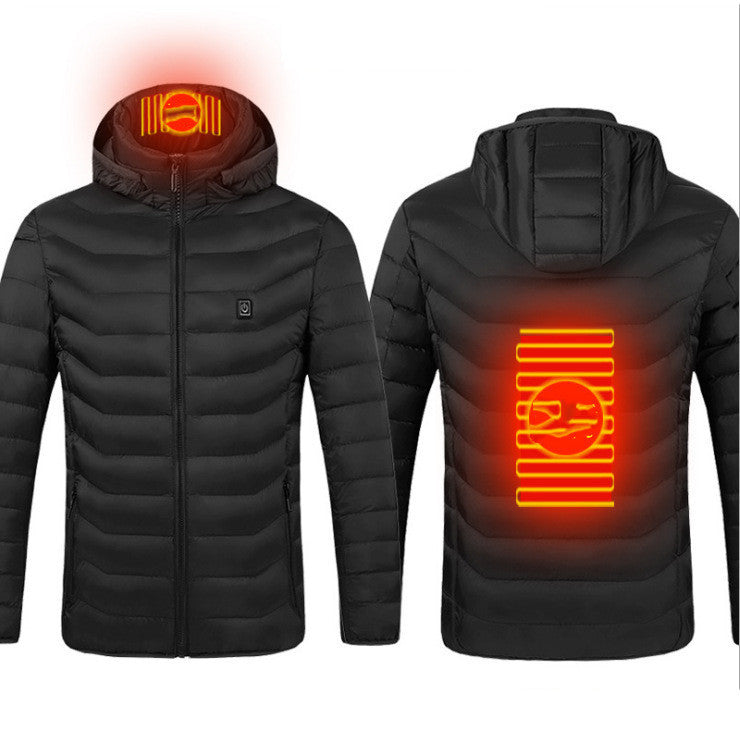 Men's USB Heated Jacket – Winter Thermal Electric Cotton Coat