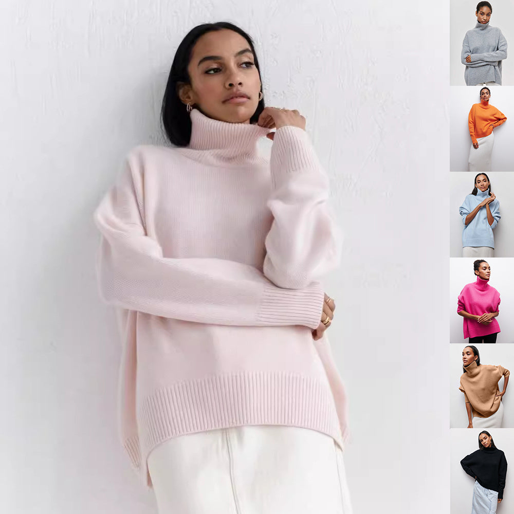 Cozy Winter Turtleneck Pullover for Women