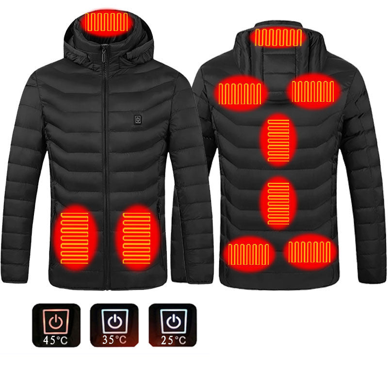 Men's USB Heated Jacket – Winter Thermal Electric Cotton Coat